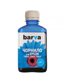 Чорнило BARVA EPSON T0812 CYAN 180г (E081-138)