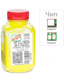 Тонер HP CLJ M254/MFP280/281 60г Yellow +chip AHK (1505193)