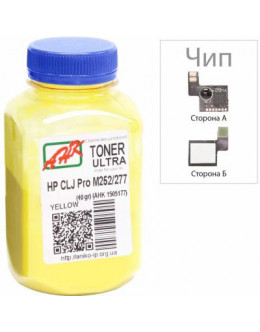 Тонер HP CLJ Pro M252/M277 40г Yellow +chip AHK (1505177)