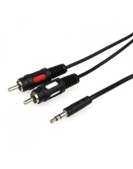 Кабель мультимедійний mini-jack(M) - > 2 RCA (M) 0.8m Atcom (10810)