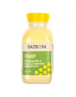 Тонер HP CLJ 1500/3000/4600/CP1215) YELLOW 50г PATRON (HCS-A-Y-050)