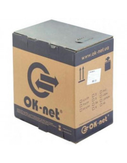 Кабель мережевий OK-Net UTP 500м 2 пары внешний (КПП-ВП (100) 2х2х0,50 / 500)