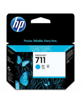 Картридж HP DJ No.711 DesignJet 120/520 Cyan (CZ130A)