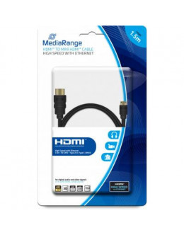 Кабель мультимедійний HDMI to HDMI 1.5m MediaRange (MRCS165)