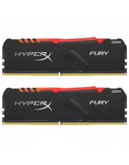 Модуль пам'яті для комп'ютера DDR4 32GB (2x16GB) 3733 MHz HyperX Fury RGB Kingston (HX437C19FB3AK2/32)