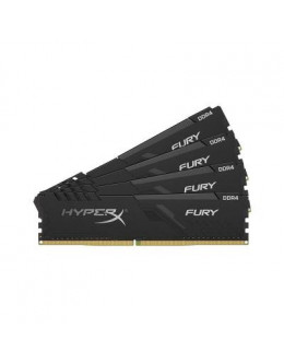 Модуль пам'яті для комп'ютера DDR4 64GB (4x16GB) 2666 MHz HyperX Fury Black Kingston (HX426C16FB3K4/64)