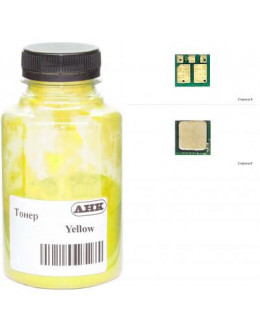 Тонер HP CLJ M180/181 35г Yellow +chip AHK (1505184)