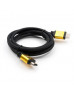 Кабель мультимедійний HDMI to HDMI 10 m metal V2.0 Vinga (VCPDCHDMI2VMM10BK)