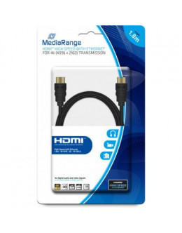 Кабель мультимедійний HDMI to HDMI 1.8m V2.0 MediaRange (MRCS156)