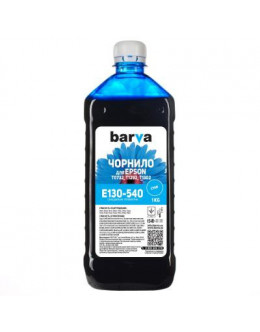 Чорнило BARVA Epson T1302/T1292/T1282/T1032/T0732 Cyan 1 кг pigm. (E130-540)