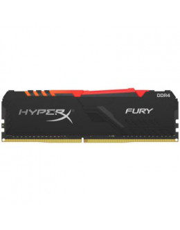 Модуль пам'яті для комп'ютера DDR4 8GB 2400 MHz HyperX Fury Black RGB Kingston (HX424C15FB3A/8)