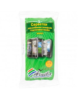 Серветки Arnika for mobile devices, 15шт (30664)