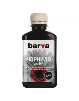 Чорнило BARVA HP GT51K/GT53K 180мл BLACK Pigmented (HGT53-739)