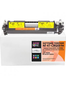 Тонер-картридж NewTone Canon LBP-162DW, MF264/267/269DW, 2169C002 Black (NT-KT-CRG051H)