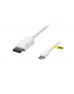 Кабель мультимедійний MiniDisplayPort to DisplayPort 0.3m white Kit (KITS-FL-001)