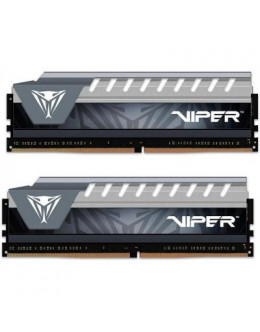 Модуль пам'яті для комп'ютера DDR4 32GB (2x16GB) 2666 MHz Viper Elite Black/Gray Patriot (PVE432G266C6KGY)