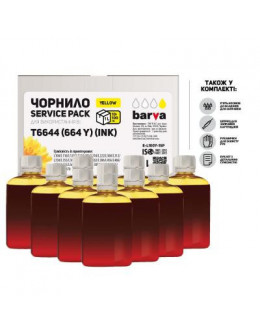 Чорнило BARVA Epson L100/L210/L300/L350/L355 Yellow 10x100мл ServicePack (E-L100Y-1SP)
