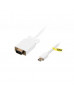 Кабель мультимедійний MiniDisplayPort to VGA 2.0m white Kit (KITS-FL-003)