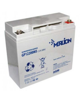 Батарея до ДБЖ Merlion 12V-20Ah PREMIUM (GP1220M5PREMIUM)