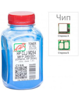 Тонер HP CLJ Pro M452/477, +Apex chip, 100г Cyan AHK (3203128)