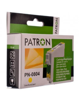 Картридж PATRON EPSON R265/285/360,RX560/585/685,P50,PX650 YELLOW (T0804) (PN-0804)