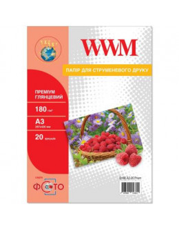 Папір A3 Premium WWM (G180.A3.20.Prem)