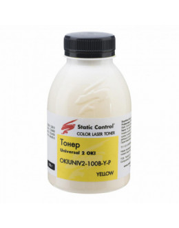 Тонер Oki universal2 (Glossy) 100г Yellow Static Control (OKIUNIV2-100B-Y-P)