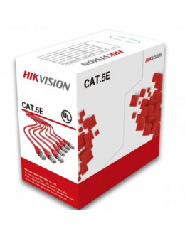 Кабель мережевий HikVision UTP 305м cat.5e, CU, 4*2*0,5мм (DS-1LN5E-S)
