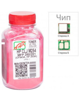 Тонер HP CLJ M254/MFP280/281 40г Magenta +chip AHK (3202790)