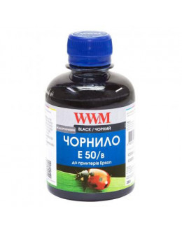 Чорнило WWM Epson Stylus Photo R200/R340/RX620 1000г Black Water-soluble (E50/B-4)