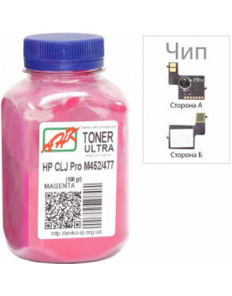 Тонер HP CLJ Pro M452/477, +Apex chip, 100г Magenta AHK (3203129)