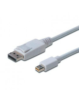 Кабель мультимедійний miniDisplayPort to DisplayPort 1.0m DIGITUS (AK-340102-010-W)