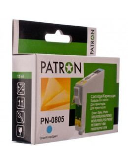 Картридж PATRON EPSON R265/285/360,RX560/585/685,P50,PX650 LIGHT CYAN (T0805 (PN-0805)
