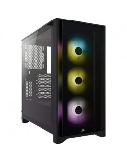 Корпус CORSAIR iCUE 4000X RGB Tempered Glass Black (CC-9011204-WW)