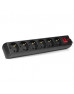 Мережевий фільтр живлення SVEN Optima 3m, 6 роз., Black (00100087)