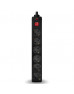 Мережевий фільтр живлення SVEN Optima 3m, 6 роз., Black (00100087)