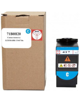 Тонер-картридж BASF Lexmark CS417dn 71B0H20 Cyan (BASF-KT-71B0H20)