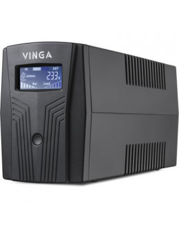 Пристрій безперебійного живлення Vinga LCD 600VA plastic case (VPC-600P)