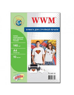 Папір WWM A4 Termotransfers/White (TL140.10)