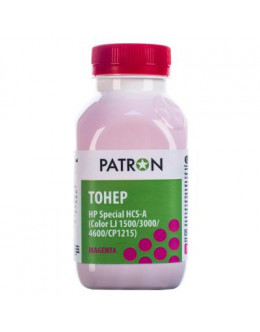 Тонер HP CLJ 1500/3000/4600/CP1215) MAGENTA 100г PATRON (HCS-A-M-100)