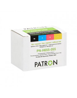 Комплект перезаправних картриджів PATRON HP DeskJet 3525 (4 шт) (CIR-PN-H655-055)