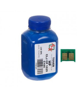 Тонер HP CLJ CP1025 35г Cyan +chip AHK (1500124)