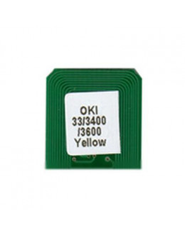 Чіп для картриджа OKI C3300/3400/3600 (2.5K) Yellow BASF (WWMID-71090)