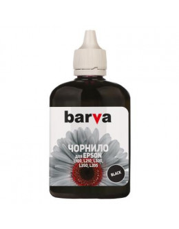 Чорнило BARVA EPSON L100/L210/L300/L350/L355 90г (T6641) BLACK (L100-398)