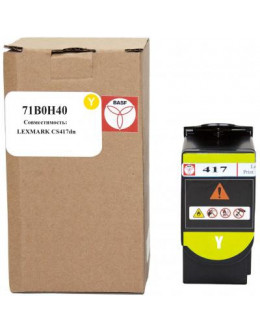 Тонер-картридж BASF Lexmark CS417dn 71B0H40 Yellow (BASF-KT-71B0H40)