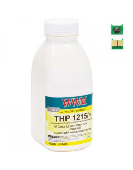 Тонер HP CLJ CP1215/CP1515/CM1312 40г Yellow +chip WWM (TC1215Y)