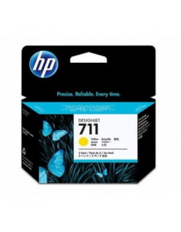 Картридж HP DJ No.711 DesignJet 120/520 3-Pack Yellow (CZ136A)