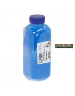 Тонер Samsung CLP-310/315/3175, 45г Cyan + chip AHK (1502404)