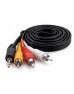 Кабель мультимедійний Jack 3.5mm male to 3RCA 1.5m EXTRADIGITAL (KBV1731)