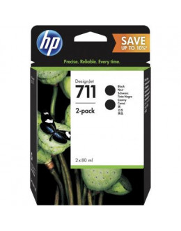 Картридж HP DJ No.711 DesignJet 120/520 Black (2*80ml) (P2V31A)